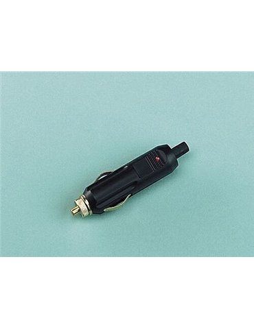 Cigarette lighter plug with safety fuse and led
