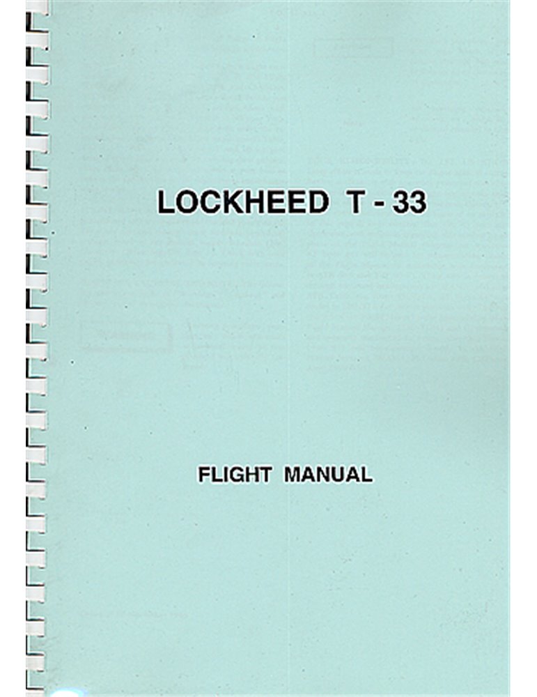 Manuale Pilotaggio - LOCKHEED T-33 (Inglese)