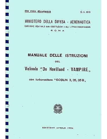 Manuale Pilotaggio - Vampire (Testo in Italiano)