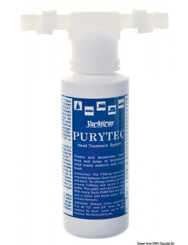 Ecological disinfectant for YACHTICON Purytec WC