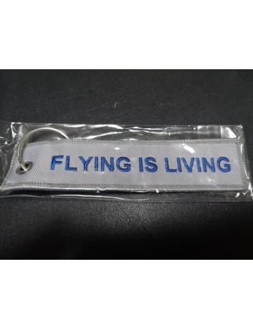 Keyring "FLYING IS LIVING"